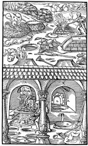 Kurşun eritme, 1556 by Unbekannt