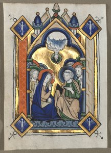 Bir Mezmurdan Kesilen Yaprak: Pentekost, c. 1260. by Unbekannt