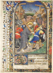 Tarleton Saatlerinden Kesilen Yaprak: Çarmıhı Taşıyan İsa, Bakire Ofisi, c. 14 by Unbekannt
