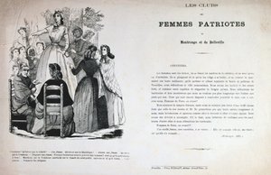 Yurtsever Kadınların Kulüpleri, Paris Komünü, 1871. by Unbekannt