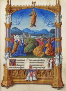Les Très Riches Heures du Duc de Berry, Folio 184r - Yükseliş by Unbekannt
