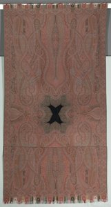 Büyük Simetrik Botehli Küçük Siyah Merkezli Uzun Şal, 1855-1862. by Unbekannt