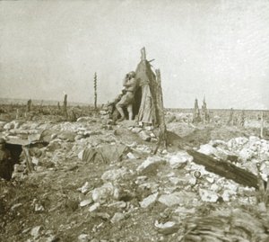 Gözetleme noktası, Fort Vaux, kuzey Fransa, c1914-c1918 by Unbekannt