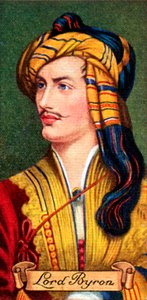 Lord Byron, bir dizi sigara kartından alındı, 1935 by Unbekannt