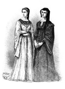 Savoy Louise ve Valois Marguerite, 19. yüzyıl by Unbekannt