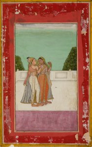 Terasta Aşıklar, c1740 by Unbekannt