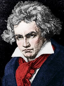 Ludwig van Beethoven 1770-1827, Alman besteci ve piyanist, 19. yüzyıl by Unbekannt