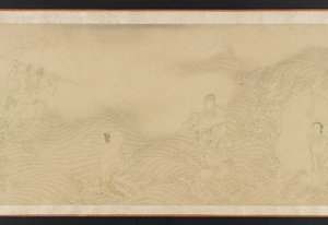 Luohans Kara ve Deniz Geçişi, Ming veya Qing hanedanı, 17. yüzyıl. by Unbekannt