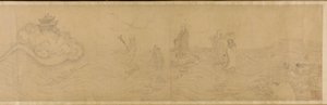 Luohanlar denizi geçerken, Ming hanedanı, 15.-16. yüzyıl. by Unbekannt