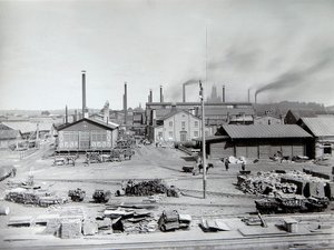 Lysva demir dökümhanesi, Rusya, 1900