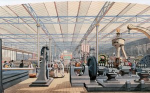 Machinery Hall, Crystal Palace Sergisi, Londra, 1851 by Unbekannt
