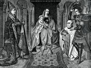 Canon Joris van der Paele ile Madonna ve Çocuk, 1436, 1870 by Unbekannt