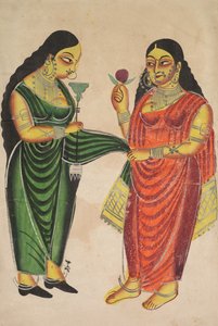 Bir Hanıma Nargile Getiren Hizmetçi, 1800