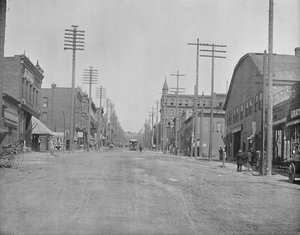 Ana Cadde, Butte Şehri, Montana, c1897. by Unbekannt