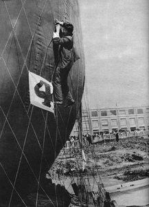 Sepeti takmadan önce balon ağına ayarlamalar yapma, c1935 c1937 by Unbekannt