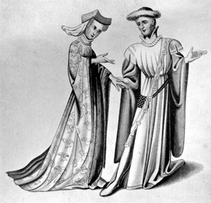 Erkek ve kadın elbisesi, 14. yüzyılın sonu ile 15. yüzyılın başları, 1910 by Unbekannt