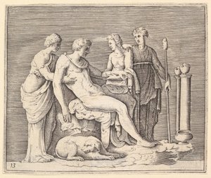 Üç Kadının Katıldığı Adam, yayınlanmış ca. 1599-1622. by Unbekannt