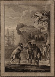 Adam bir köle kadını satıyor, 1775. by Unbekannt