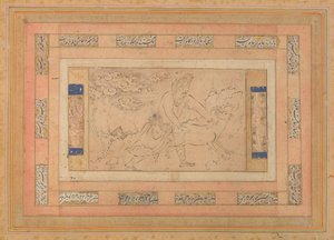 Koçlu Adam, Bellini Albümünden Folyo, yakl. 1600. by Unbekannt