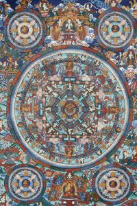 Mandala bir Tibet thangka, Bhaktapur, Nepal by Unbekannt