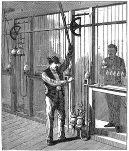 Elektrik ampullerinin imalatı, c1883 1896 by Unbekannt