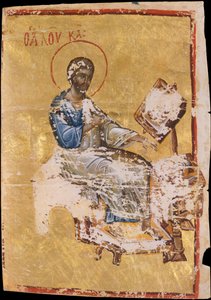 Evangelist Luka ile El Yazması Aydınlatma, 13. yüzyılın sonu ile 14. yüzyılın başları. by Unbekannt