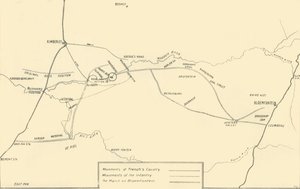 Kimberley'in Yardımı ve Bloemfontein'in Ele Geçirilmesi için Hareketleri Gösteren Harita, 1901. by Unbekannt