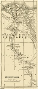 Eski Mısır Haritası, 1890. by Unbekannt