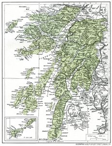 Argyllshire Haritası, 1924-1926 by Unbekannt