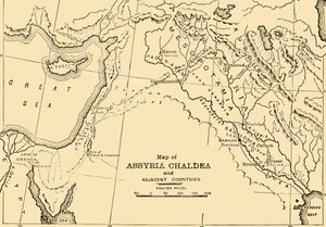 Asur, Keldani ve Komşu Ülkeler Haritası, 1890. by Unbekannt