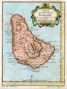 Barbados Haritası, c1758 by Unbekannt