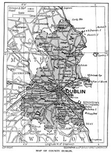 County Dublin Haritası, İrlanda, 1924-1926 by Unbekannt
