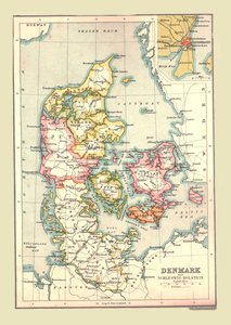 Danimarka haritası, 1902. by Unbekannt
