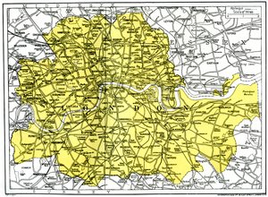 Londra Haritası, 1924-1926 by Unbekannt