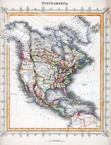 Kuzey Amerika Haritası by Unbekannt