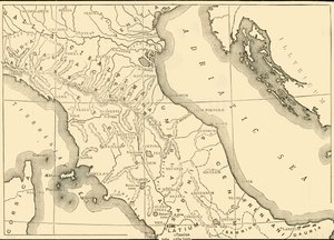 Kuzey ve Orta İtalya Haritası, 1890. by Unbekannt