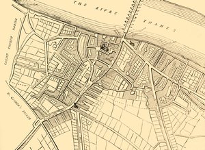Southwark haritası, 1720, c1878. by Unbekannt