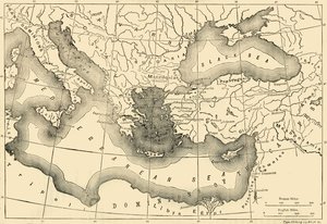 Dokuzuncu Yüzyılda Bizans İmparatorluğu Haritası, 1890. by Unbekannt