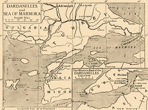 Çanakkale ve Marmara Denizi Haritası, c1914, 1920. by Unbekannt