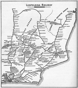Leopoldina Demiryolu Sisteminin Haritası, 1914. by Unbekannt