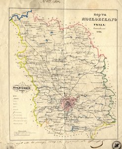 Moskova Valiliği Haritası, 1849 by Unbekannt