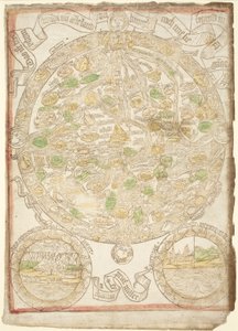 Dünya Haritası, c. 1480. by Unbekannt