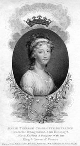 Marie-Therese-Charlotte de Bourbon, Angouleme Düşesi ve Fransa Dauphine, 1811 by Unbekannt
