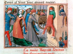 Bourguignons tarafından Armagnacs Katliamı, Paris, 1418, 1484 by Unbekannt