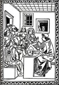 Öğrencileri ile Usta. Christoforo Landino, 1492, 1917 by Unbekannt