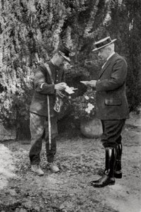 Maurice Maeterlinck, Belçikalı oyun yazarı, şair ve deneme yazarı, 1915 by Unbekannt