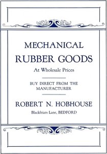 Mekanik Kauçuk Ürünler - Robert N. Hobhouse reklamı, 1916 by Unbekannt