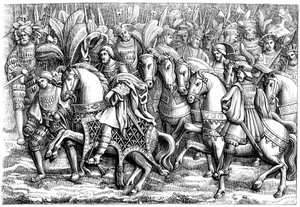 Altın Kumaş Tarlasında Buluşma, c16. yüzyıl 1849 by Unbekannt