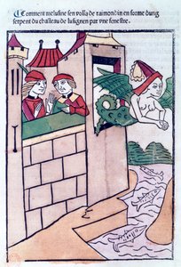 Melusine uçup gidiyor, 1478 by Unbekannt