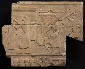 Mezar Ekipmanı Taşıyan Erkekler, MÖ 667-647. by Unbekannt